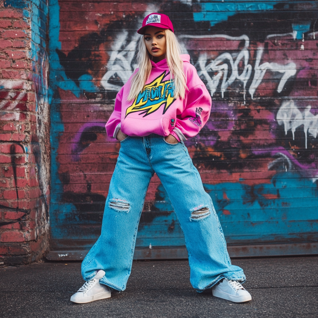 fabianct  A young woman wearing oversized 90s inspired streetwe f9ce1f97 0607 48b0 a0fd f1e8815d76b5