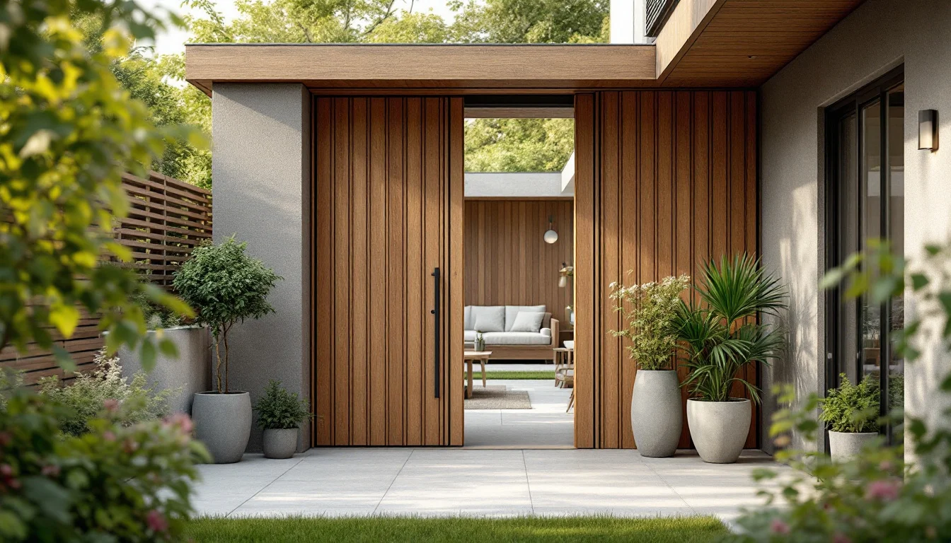 Pourquoi le portail en bois est devenu l’emblème du design extérieur haut de gamme en Belgique